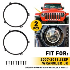 Fit Jeep Wrangler JK JKU 2007-17 OUTER Headlight Ring Mounting Bracket Retaining picture