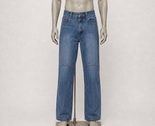 Shift Kevlar Reinforced Riding Jean Men 34x34 Blue Motorcycle Protective Pants picture