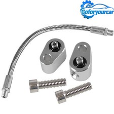 For LS LS1 Throttle Body Bypass Coolant Steam Port Crossover Hose Braided Kit picture