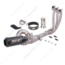 675SR Black Muffler for CF-Moto 675SS 675NK 2024-2026 Full Exhaust System Header picture