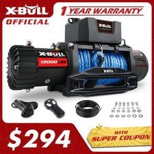X-BULL 12000LBS Winch 12V Synthetic Rope Wireless Remote Electric Jeep Truck 4WD picture