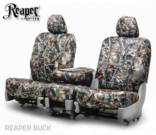 Seat Covers for 2015-2022 GMC Canyon Crew Cab Canvas Camo Full Set Custom Fit picture