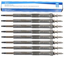 2017-2023 Chevy GMC L5P Duramax Diesel Glow Plugs Set of 8 OEM GM 68G / 12725202 picture