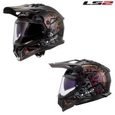 LS2 Blaze II Rangi Dual Sport Motorcycle Helmet Chameleon Black picture