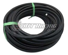 8AN AN8 Black Nylon Braided Stainless Steel PTFE Fuel Hose E85 15ft Length picture