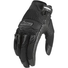 Icon 29er Twenty-Niner CE Gloves - Motorcycle Riding - Black - Womens Size Large picture