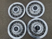 1977 to 82 Lincoln  Factory OEM Wire Hubcaps 14