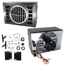 Universal Truck Cab Heater 12 Volt Compact Size 2 Speed Fan Van Boat 20,000 BTU picture