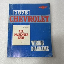 1976 Chevrolet All Passenger Cars Wiring Diagrams ST359-76 OEM GM Chevy Manual picture