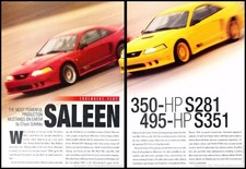 1999 Saleen Ford Mustang S281 S351 Original Car Review Print Article J471 picture