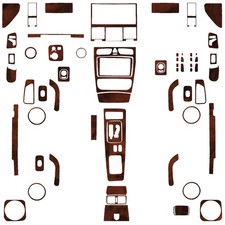 62Pcs Wood Grain Brown Interior Trim Full Kits For Benz G-Class W463 G55 2004-12 picture