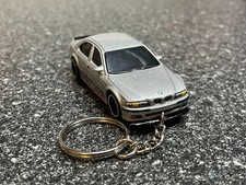 2001 BMW M5 E39 Keychain SIlver Hot Wheels Matchbox picture