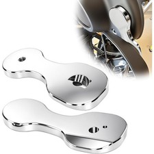 Chrome Street Glide Mirror Plugs Relocation Kit Harley Touring FLHX FLHT 14-25 picture