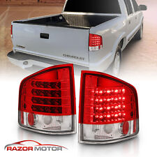 1994-2004 For Chevrolet S10/GMC Sonoma/Isuzu Hombre Red Clear LED Tail Lights picture