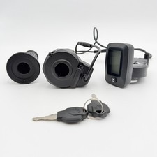 Electric Dirt Bike Throttle with LCD Display, Key Ignition & Grips Set picture