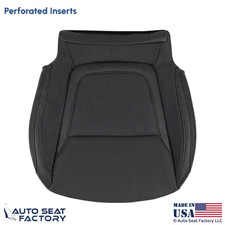 2022-2025 For Hyundai Tucson Leatherette Perf. Driver Bottom Seat Cover Black picture