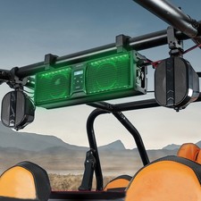 KEMIMOTO 2.1CH UTV Sound Bar 17 Inch RGB Soundbar System for Polaris Can-Am Golf picture