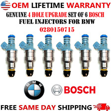 6pcs Bosch Fuel Injectors 4 Hole Upgrade for 1995, 1996, 1997 BMW 750il 5.4L V12 picture