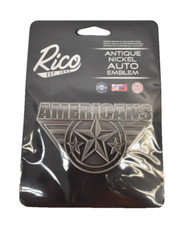 Rico Industries Americans Antique Nickel Auto Emblem Decoration Self Adhesive picture