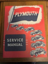 Plymouth Service Manual 1936-42. Used Like New.  USA picture