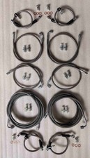 Complete Set SS Brake Hose Lines Kit 1996-2000 Honda Civic w/ Rear Disc Brakes picture
