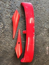 1989-1992 TOYOTA SUPRA MK3 A70 FACELIFT REAR 3 PIECE OEM SPOILER RED RARE SET picture