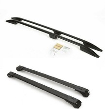 For Range Rover Vogue HSE Side Rails Cross Bars Set 4 Pieces Black 2002-2012 picture
