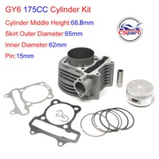 62mm Big Bore Cylinder Kit GY6 175cc Baotian Taotao Kazuma Keeway Scooter Buggy picture