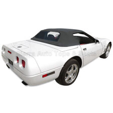 Corvette Convertible Top 94-96 C4 in Black Stayfast Cloth with Glass Window picture
