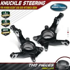 2x Steering Knuckles for Hyundai Accent 2012 2013 Front Driver & Passenger LH RH picture