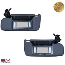 Sun Visor For Chevy Blazer S10 1995-2005 Set Pair OE Quality Black With Light picture