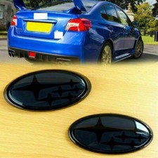 BRAND NEW Front & Rear Black Badge Emblem For 2015-2021 w-r-x OR s-t-i picture
