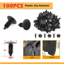 Universal 100X 8 mm Car Bumper Clips Plastic Fastener Rivets Push Pin FOR TOYOTA picture
