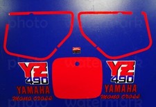 1987 Yamaha YZ490 10pc graphics 87' pegatinas decals stickers kit MX YZ 490 picture