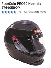 RaceQuip PRO25 Full Face Helmet- Large Gloss Black (277005RQP) picture