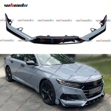 ACR Style JDM Front Bumper Lip Splitter Fit 21-22 Honda Accord Sonic Grey Pearl picture