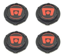 4x NEW Motegi Racing MR116 MR117 MR118 Wheel Center Caps Black Red 4/5 Lug M603R picture