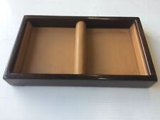 ROLLS ROYCE SILVER SPUR CENTER CONSOLE LEATHER WOOD tape TRAY UW17119 picture