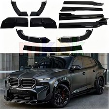 Gloss Black Fits BMW XM G09 2023-2026 Front and Rear Side lips Body Kit Spoiler picture