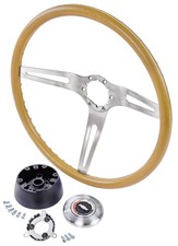 JEGS 3-Spoke Comfort Grip Steering Wheel Kit Fits Select 1967-1969 Chevrolet picture