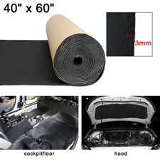 118mil 16.36sqft Car Hood Floor Cargo Area Sound Deadening Mat 60