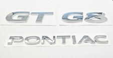 2008 2009 Pontiac G8 GT Rear Trunk Lid Emblem Kit Set Chrome OEM GM picture