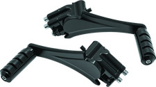 KURYAKYN - Adjustable Passenger Pegs w/ ISO Small Pegs 10 Up Black | 7059 picture