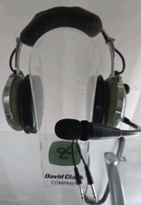 David Clark H10-26 Aviation Pilot Headset w/ Dual GA Plug New Mic Cover picture