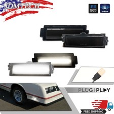 Smoke Full White LED Front+Rear Side Marker Light For 81-88 Chevy Monte Carlo SS picture