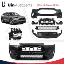 Fit 2023-2024 Honda HRV 6Pcs Front Bumper Grille Complete Kit W/ Fog Light Cover picture
