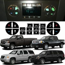 2007-2013 Tahoe Sierra Yukon Silverado Climate Control Button Stickers New USA picture