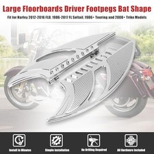 Chrome Driver Floorboards Foot Rests Fit For Harley Electra Glide 1965-2020 picture