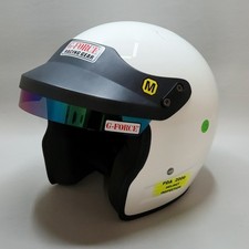 G-Force Racing Gear GF750 Open Face Helmet M White - Excellent -  picture