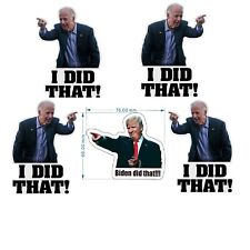 100pcs Joe Biden I DID THAT Sticker Funny Humor Sticker Decal Gas Pump Oil Price picture